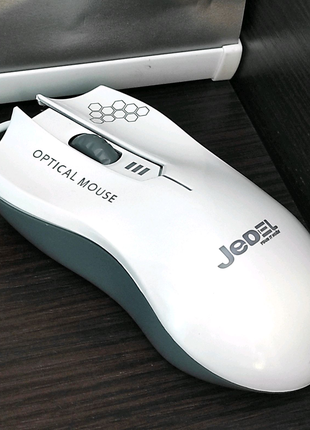 Компьютерная проводная мышка Jedel M31 USB Белая
