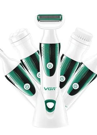 Набір для догляду VGR V-720, 5 в 1, триммер для носа, брів, ті...