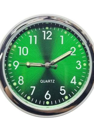 Автомобільний годинник зелений циферблат Автомобильные часы