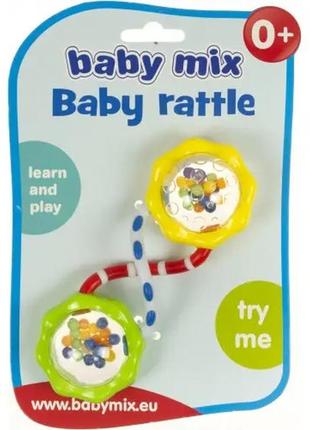 Погремушка пластиковая baby mix спинер 45813, mix, мультицвет