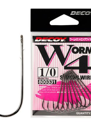 Гачек Decoy Worm4 Strong Wire 1/0, 9 шт/уп