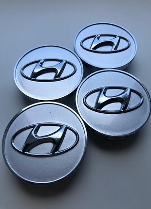 Колпачки заглушки на литые диски Хюндай Hyundai 60мм, 52960-3K...