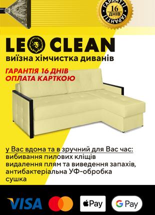 Выездная химчистка диванов - выведение пятен и устранение запахов