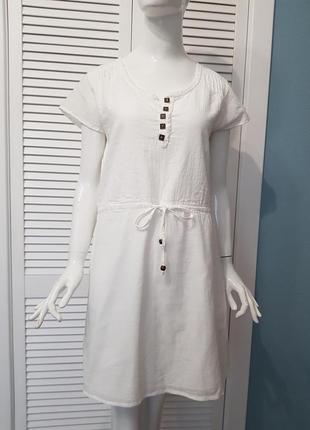 Легка бавовняна блуза туніка blanc du nil