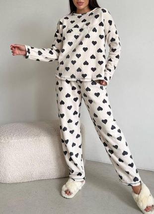 Мягкая велюровая пижама домашняя костюм primark. теплая пижама...