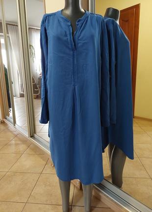 Вискозное платье 👗 рубашка большого размера италия
