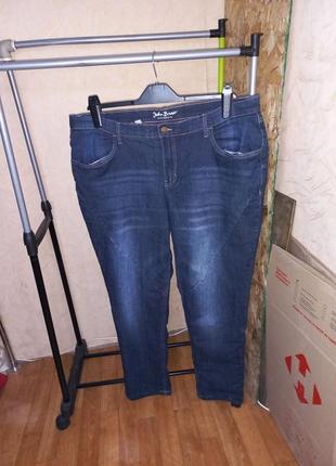 Шикарные джинсы с утеплением 52 размер john baner