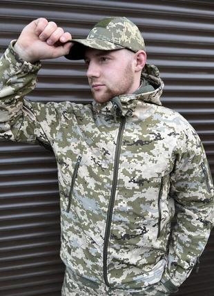 Куртка soft shell tactical піксель зсу