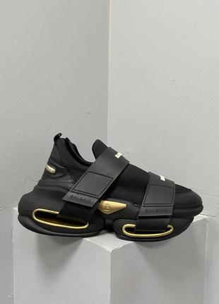 Кроссовки balmain b-bold sneakers low ‘black gold’