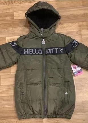 Куртка парка деми hello kitty на девочку 5 лет