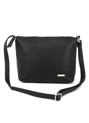 Кожаная женская сумка кросс-боди Borsacomoda 810023 черная