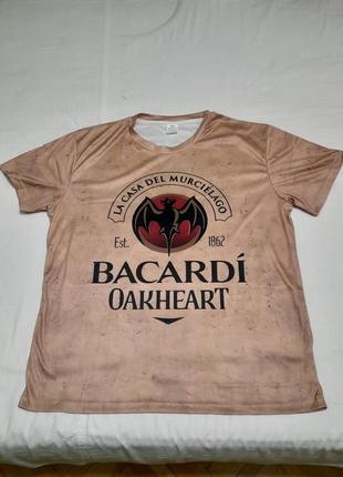 Футболка чоловіча стильна bacardi oakheart xxl