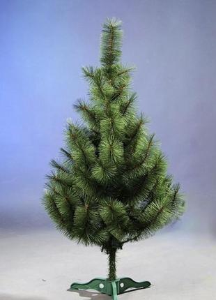 Новогодняя искусственная елка 1,3 м с цельной иглой