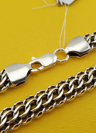 Мужской серебряный браслет "Питон" из серебра 925 20 размер
