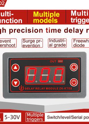 Модуль программируемого реле времени 6-30V (ZK-KTD2)