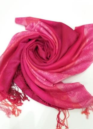 Великий фірмовий кашеміровий шарф палантин pashmina