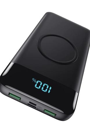 Power bank 30 800 мАг, 15 Вт, бездротова зарядка, 25 Вт, PD QC...