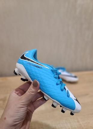 Детские бутсы "nike jr hypervenom"