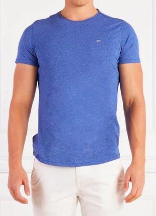 Мужская синяя футболка tommy hilfiger