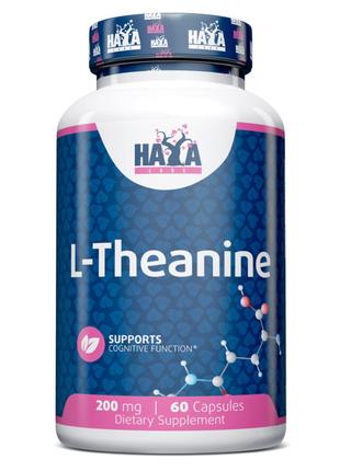 Аминокислота Haya Labs L-Theanine 200 mg, 60 капсул