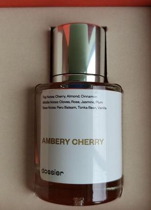 Парфюмированная вода унисекс dossier ambery cherry вдохновлена...