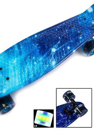 Penny board  "spice" светящиеся колеса