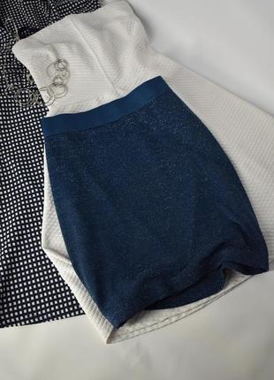 Короткая юбка с люрексом amisu