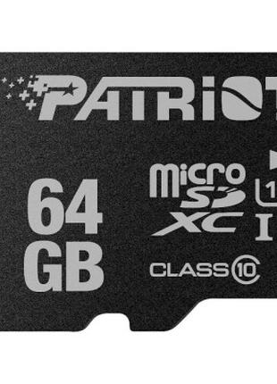 Картка пам'яті Patriot 64 GB microSD class10 UHS-I (PSF64GMDC10)