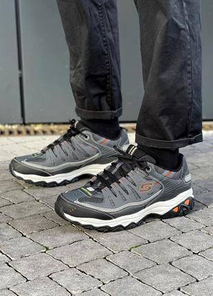 Мужские кожаные кроссовки skechers 43,44,45.5,46,47,48,49, 50....