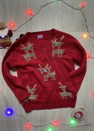 Новогодний свитер одяг новорічний