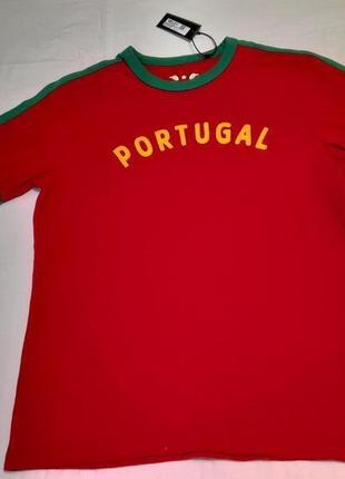 Футболка superdry footbal portugal № 7 teea -l  унісекс
