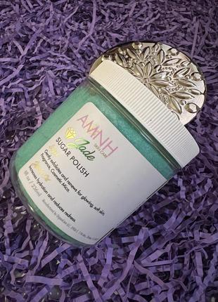 Відлущувальний цукровий скраб aminnah jade sugar scrub