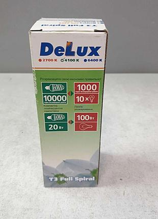 Лампочки Б/У DeLux 20W T3 Full Spiral E27 4100K