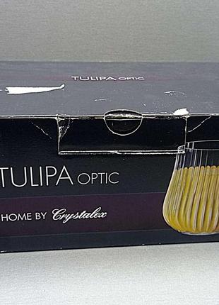Бокал стакан Б/У Bohemia Crystal Tulipa Optic 25300/36 350