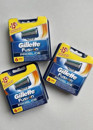 Gillette fusion5 proglide! 6штук! 100% оригинал!