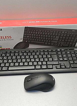 Комплект клавиатура с мышью Б/У Trust Ziva Wireless 22119