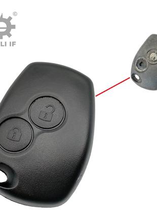 Корпус ключа Клио ключ Рено 2 кнопки 9.5/2.5mm