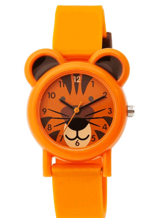 Кварцовий годинник унісекс Tikkers з помаранчевим циферблатом