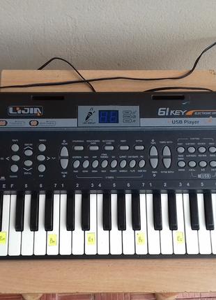 Синтезатор lijin 61 key electronic keyboard