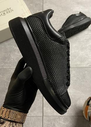 Женские кроссовки Alexander Mcqueen Black Grid, кроссовки алек...