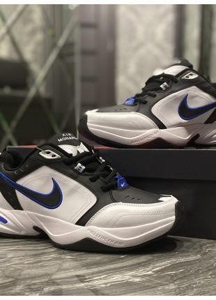 Кроссовки Nike Air Monarch IV White Blue Black, кроссовки найк...