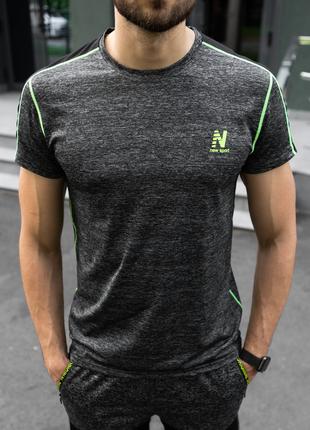 Мужская темно-серая футболка "New sport"