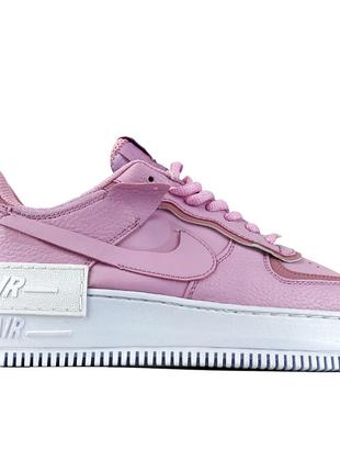 Женские кроссовки Nike Air Force 1 '07 Shadow Pink White, розо...