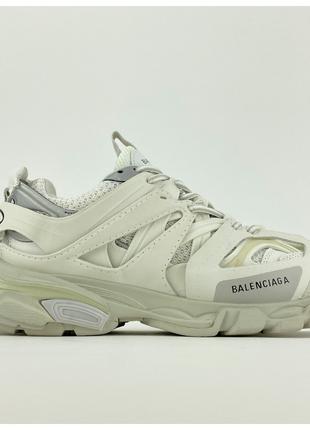 Мужские / женские кроссовки Balenciaga Track Triple White, бел...