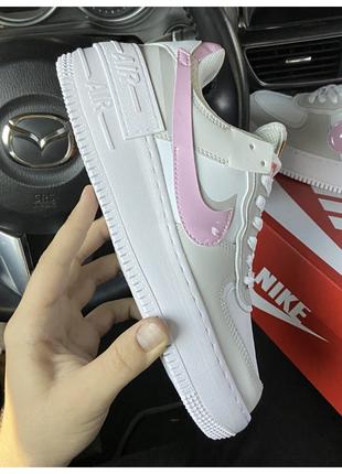 Женские кроссовки Nike Air Force 1 Shadow Grey Pink, кроссовки...