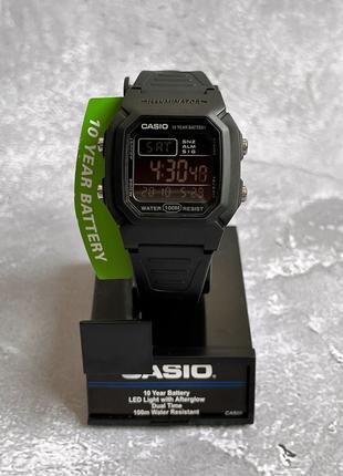 Casio W-800H-1BV Годинник класичний касіо спортивные часы Ø44мм