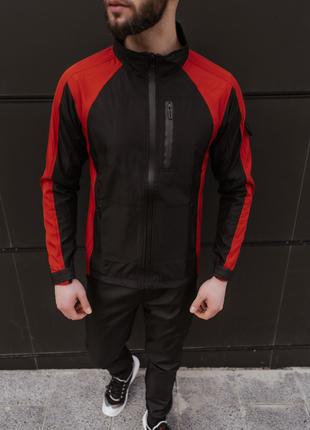 Мужская весенняя куртка красно-черная SoftShell Lite 'iForce'