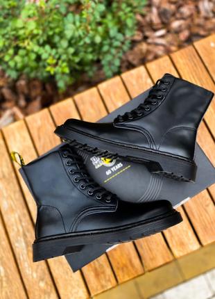 Женские ботинки Dr.Martens Mono Black (Premium Термо) черные к...