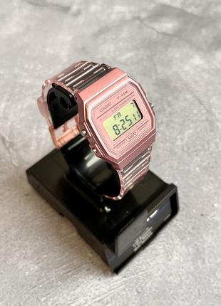 Casio F-91WS-4CF спортивний рожевий годинник часы касио Ø30мм