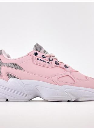 Женские кроссовки Adidas Falcon Pink, розовые кроссовки адидас...